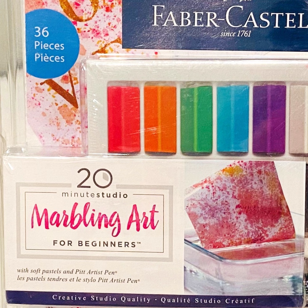 S14-BUNDLE ONLY-New Marbling Art Kit for Beginners Crafting Hand Made Cards